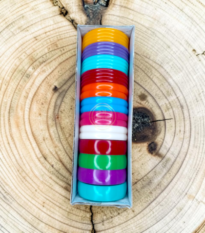Mixed cut Regular Plastic Bangles 1 cut, 2 cut, 4 cut