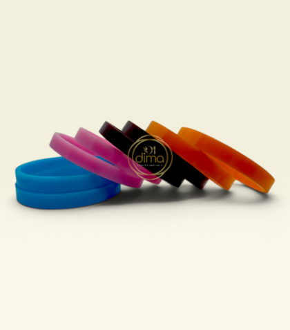 Flat Plastic Bangles 2 cut - 1