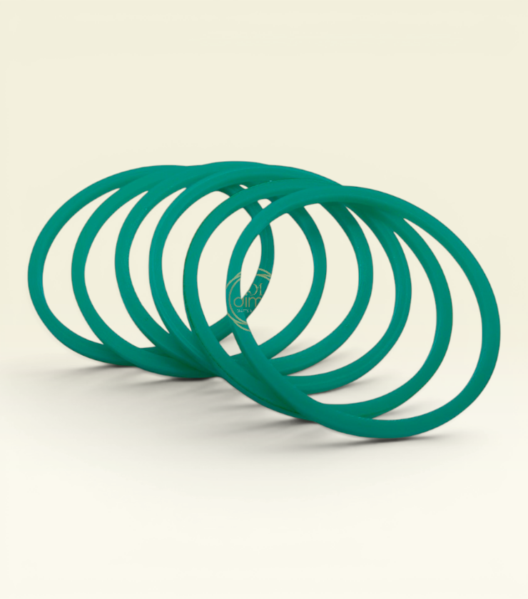 Flat Plastic Bangles 6 cut