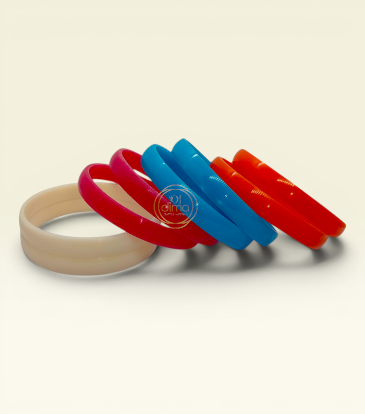Regular plastic Bangles 2 cut - 1