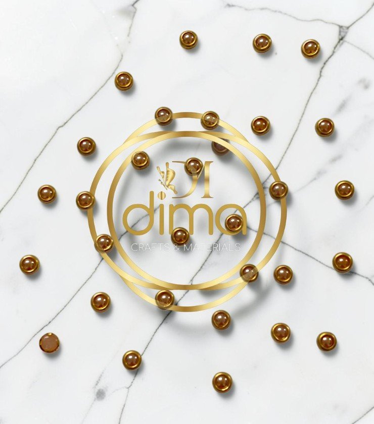 Ceramic Kundan Stones - Round 3mm