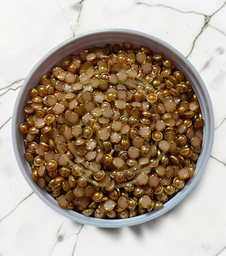 Ceramic Kundan Stones - Round 5mm