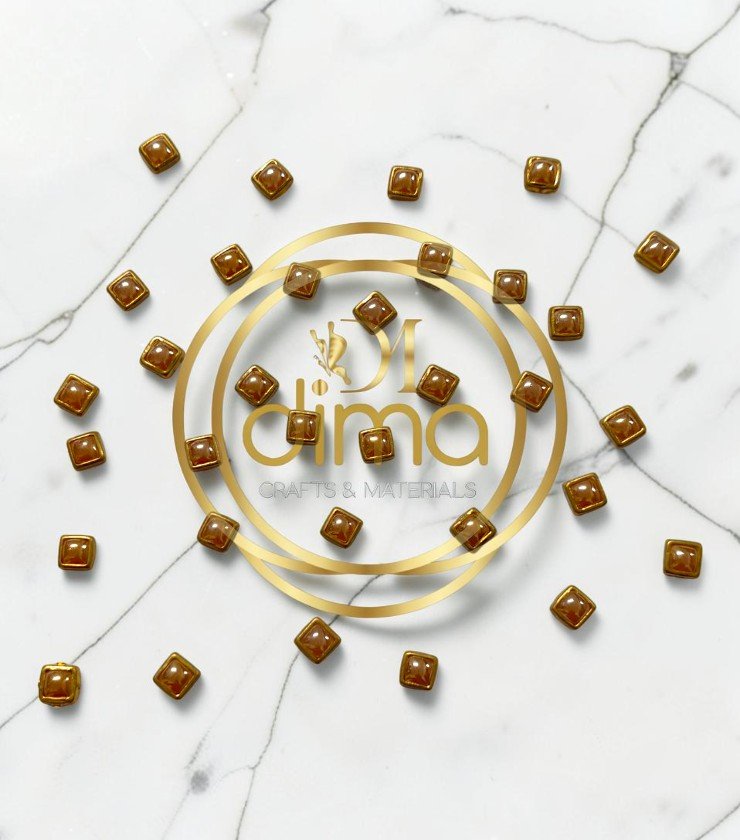 Ceramic Kundan Stones - Square 4x4