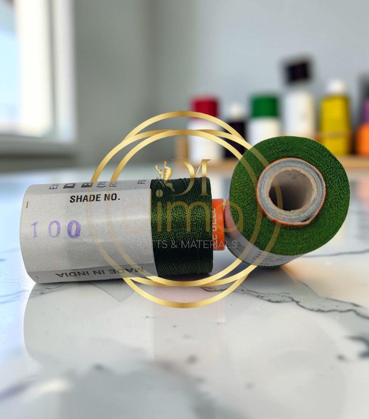Double Bell Silk Thread Shade No. 100 Bottle Green