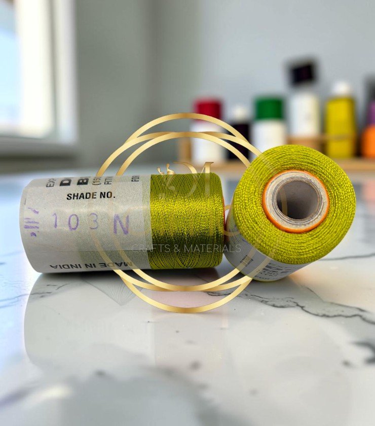 Double Bell Silk Thread Shade No. 103N Olive Yellow