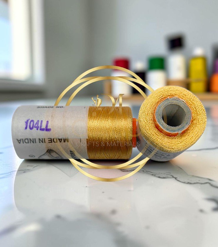 Double Bell Silk Thread Shade No. 104LL Bright Gold