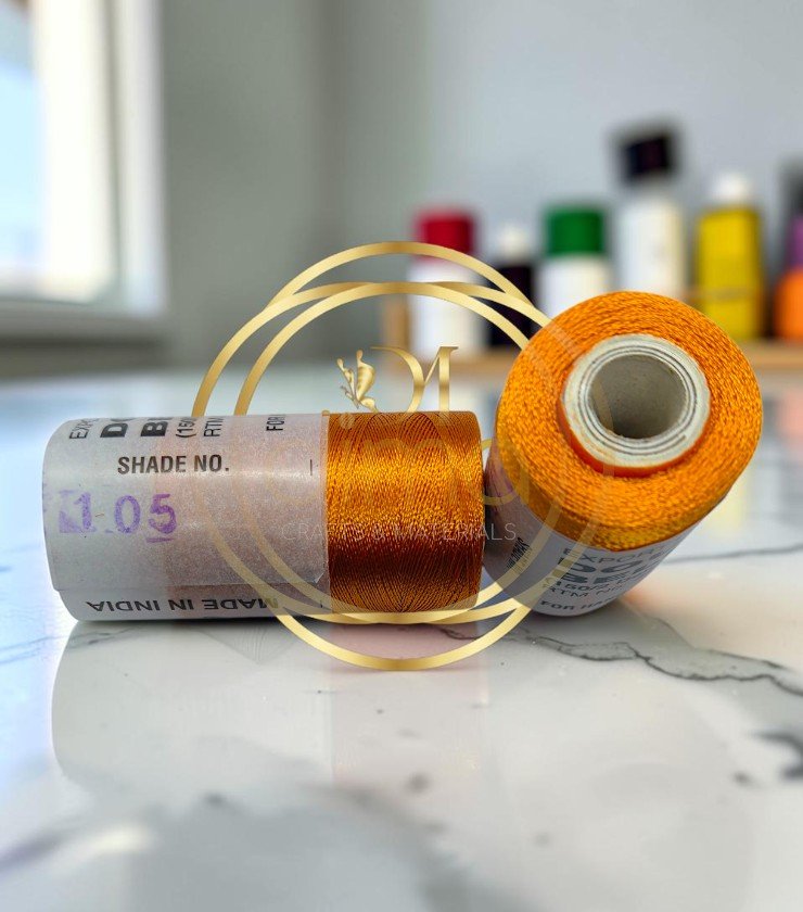 Double Bell Silk Thread Shade No. 105 Rust Orange