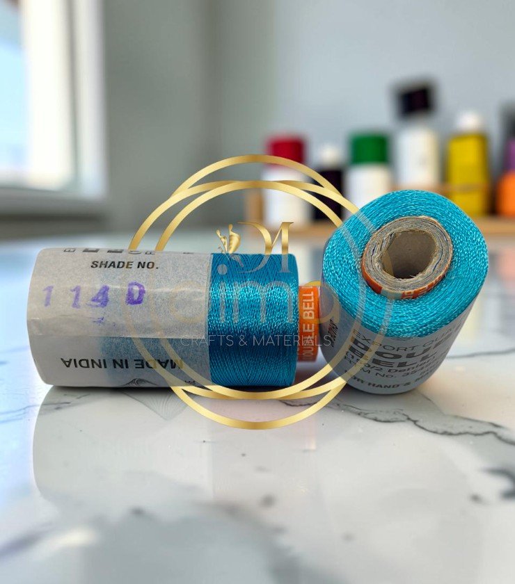 Double Bell Silk Thread Shade No. 114D Peacock Teal