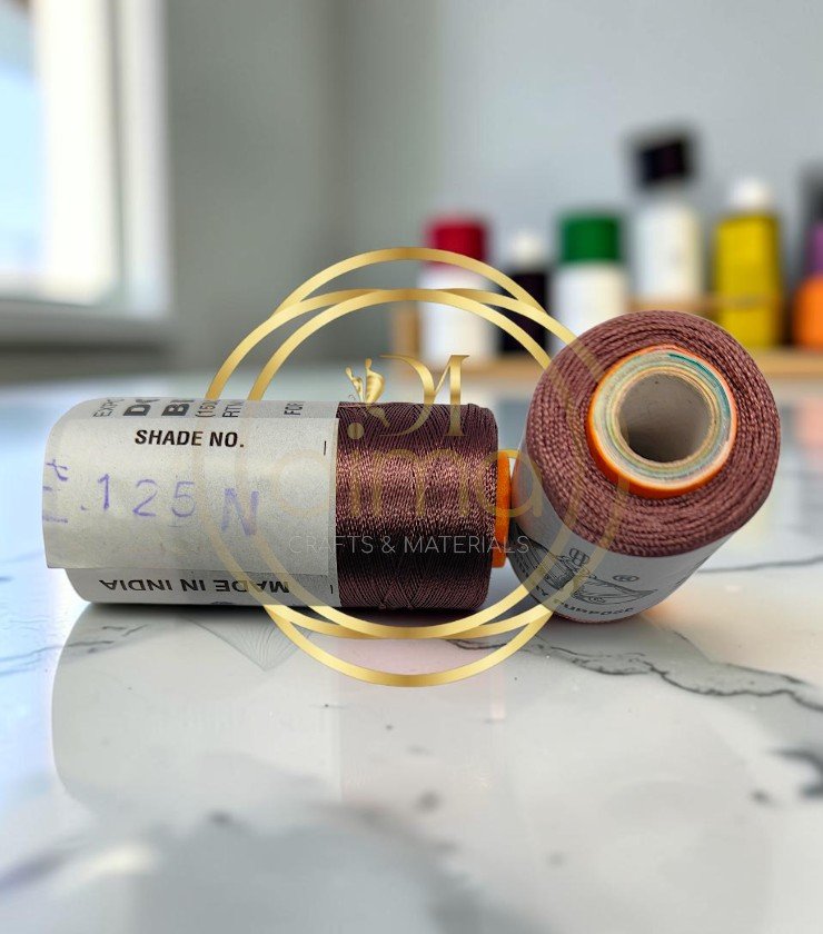Double Bell Silk Thread Shade No. 125N Maroon Brown