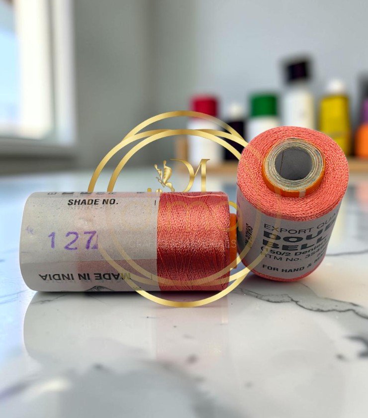 Double Bell Silk Thread Shade No. 127 Coral Pink