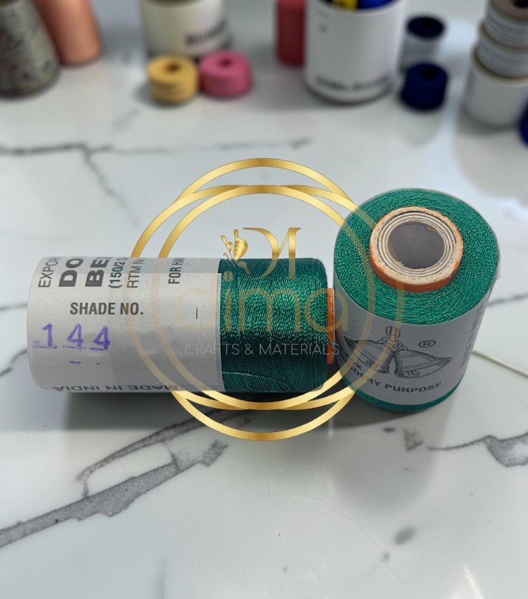 Double Bell Silk Thread Shade No. 144 Emerald Green