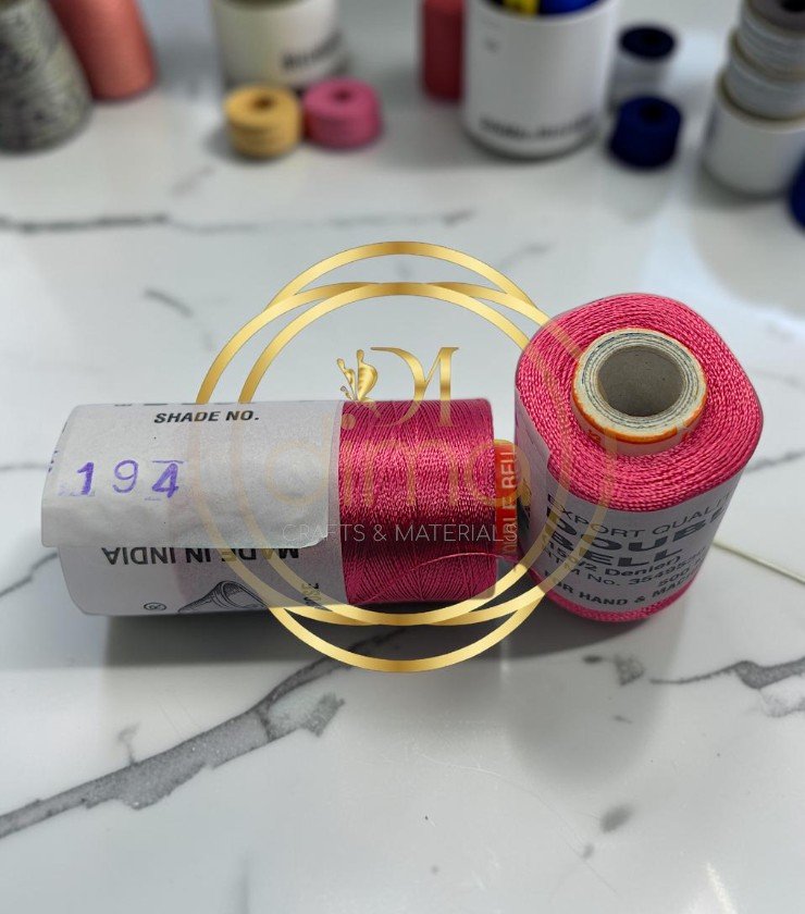 Double Bell Silk Thread Shade No. 194 Raspberry Pink