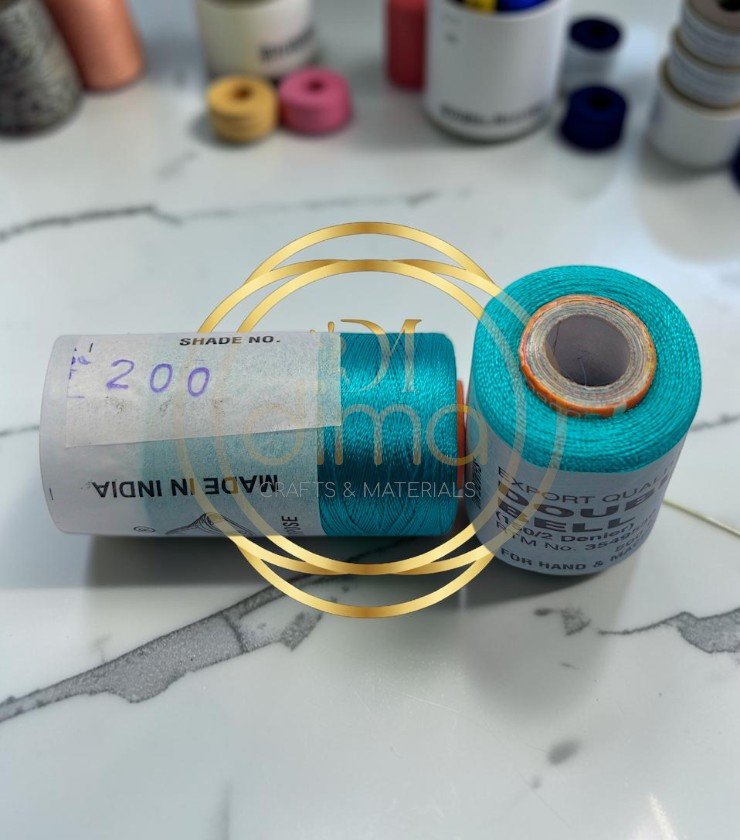Double Bell Silk Thread Shade No. 200 Teal Turquoise