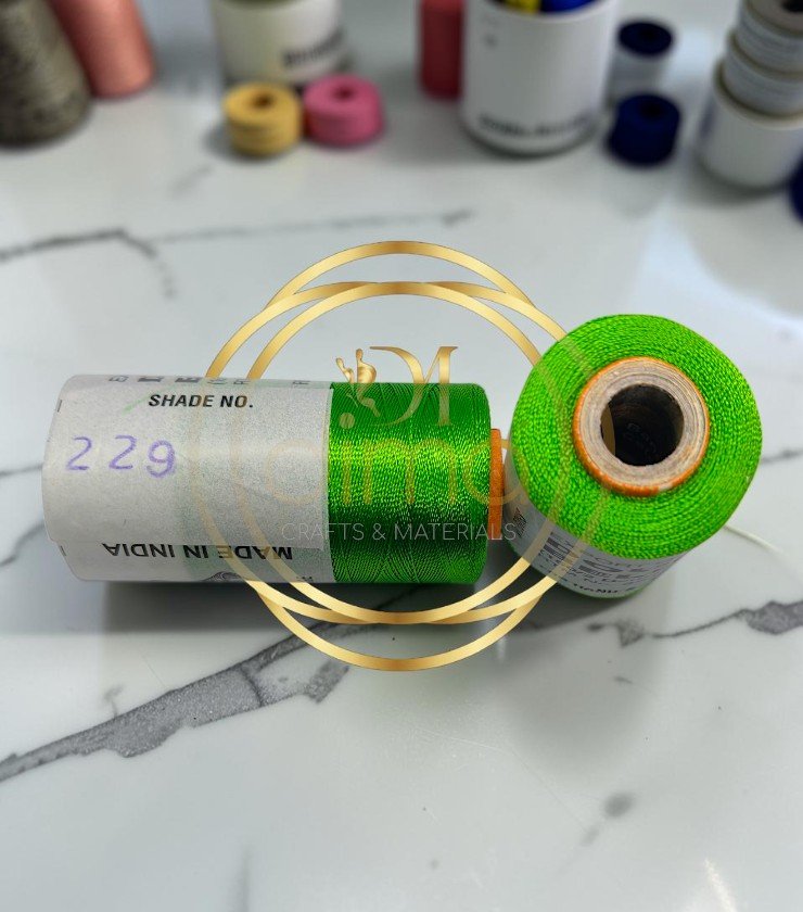 Double Bell Silk Thread Shade No. 229 Bright Green