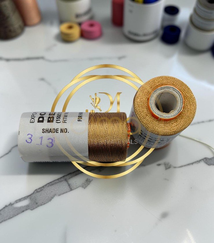 Double Bell Silk Thread Shade No. 313 Antique Bronze