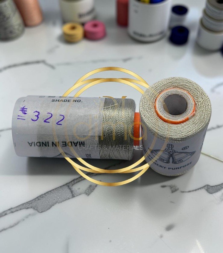 Double Bell Silk Thread Shade No. 322 Silver Grey