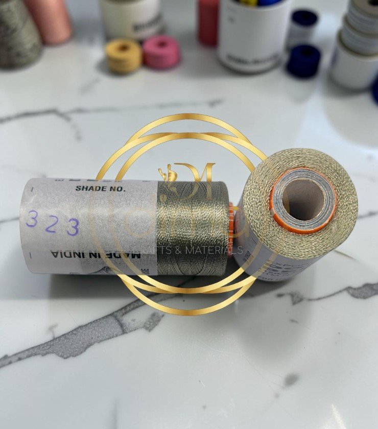 Double Bell Silk Thread Shade No. 323 Champagne Silver