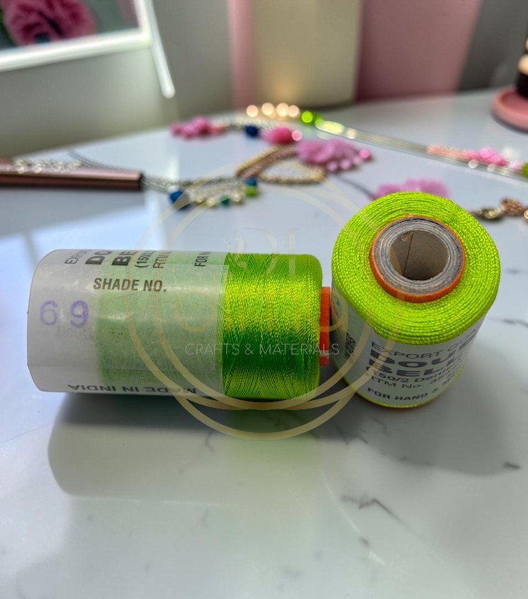 Double Bell Silk Thread Shade No. 69 Neon Green