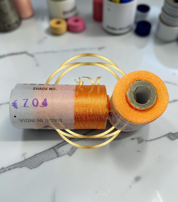 Double Bell Silk Thread Shade No. 704 Bright Orange
