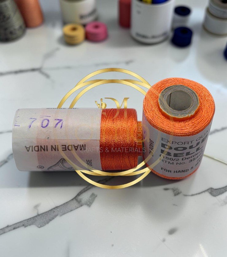 Double Bell Silk Thread Shade No. 707 Orange Coral