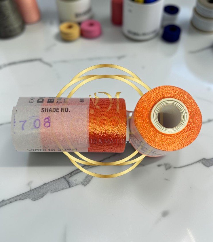 Double Bell Silk Thread Shade No. 708 Deep Orange