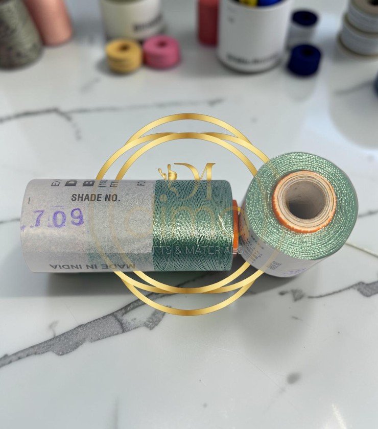 Double Bell Silk Thread Shade No. 709 Sage Green