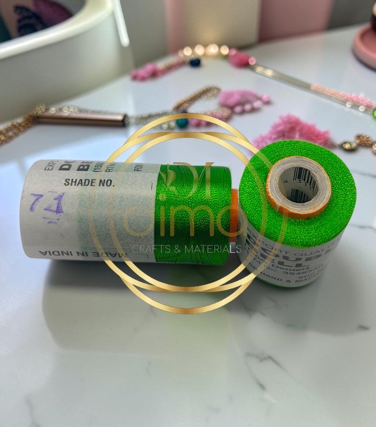 Double Bell Silk Thread Shade No. 71 Emerald Green