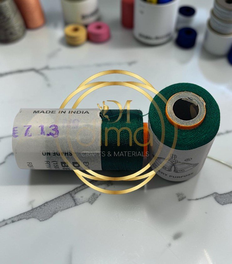 Double Bell Silk Thread Shade No. 713 Bottle Green