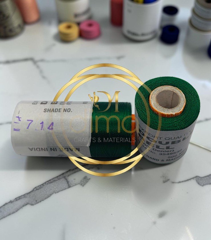 Double Bell Silk Thread Shade No. 714 Emerald Green