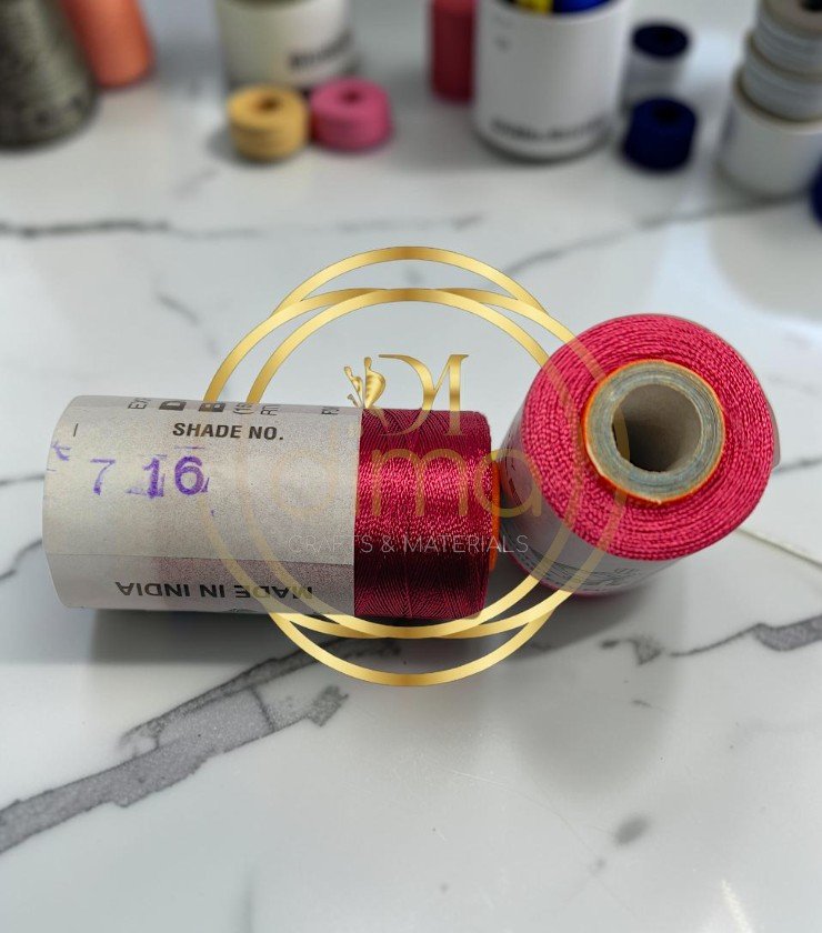 Double Bell Silk Thread Shade No. 716 Crimson Red