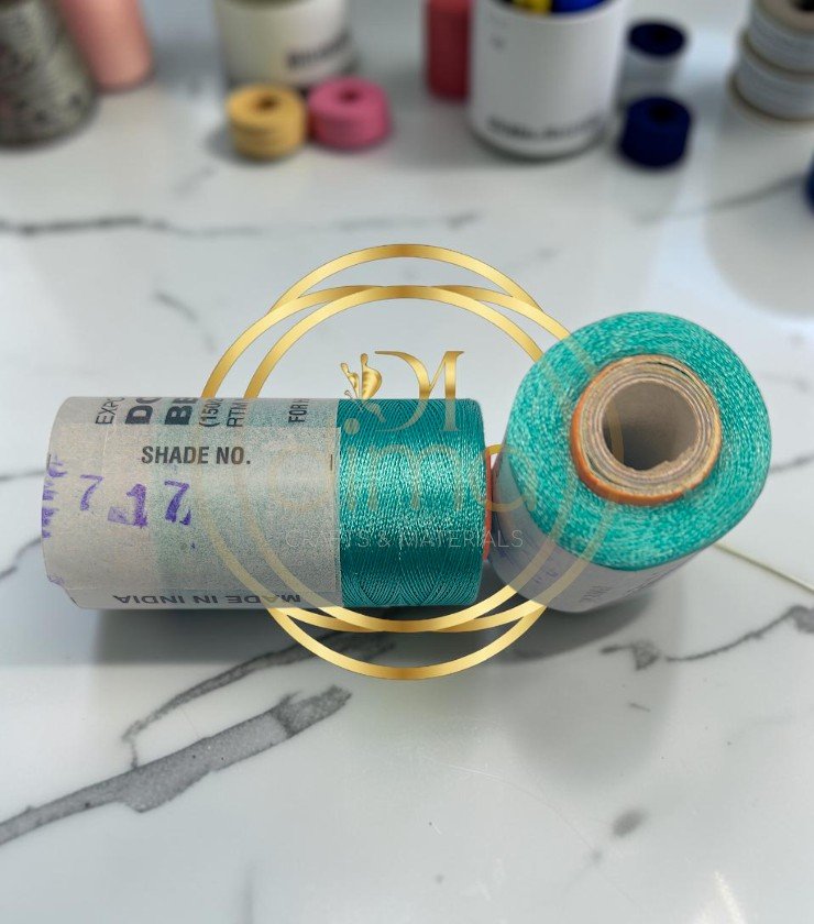 Double Bell Silk Thread Shade No. 717 Turquoise Green