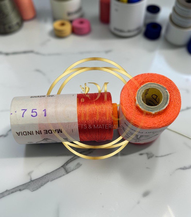 Double Bell Silk Thread Shade 751 Vermillion Red