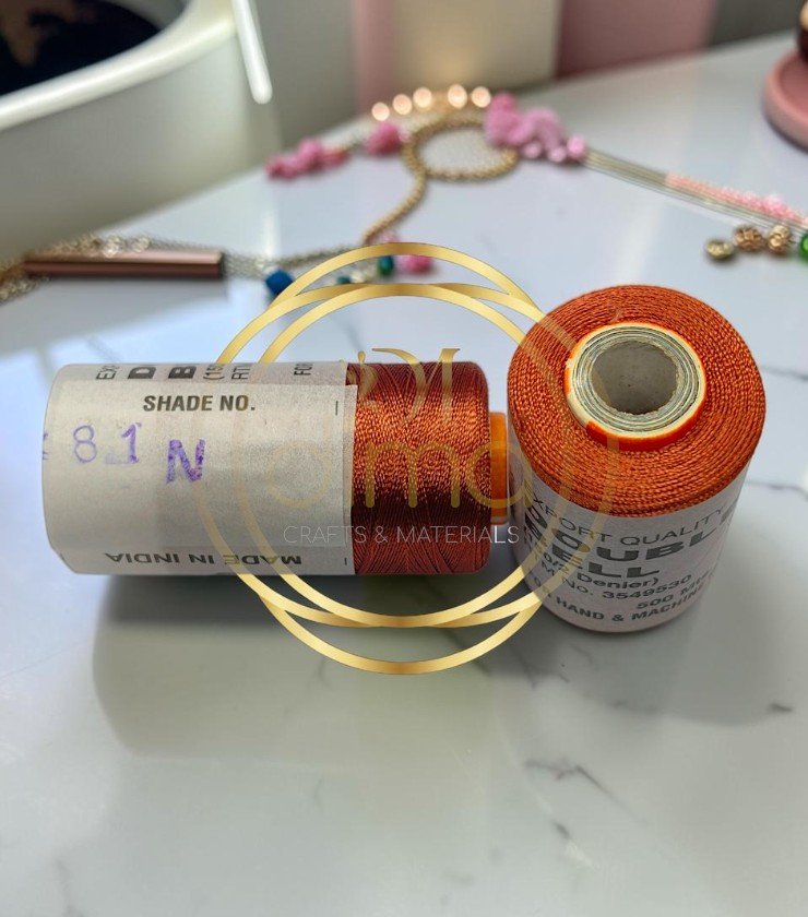 Double Bell Silk Thread Shade No. 81N Rust Orange