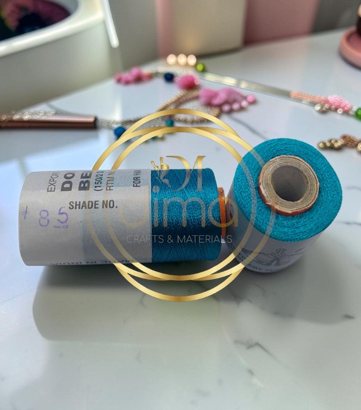 Double Bell Silk Thread Shade No. 85 Teal Blue