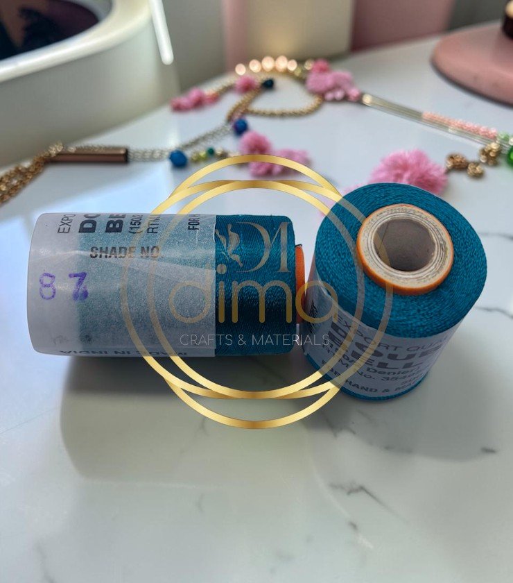Double Bell Silk Thread Shade No. 87 Peacock Blue