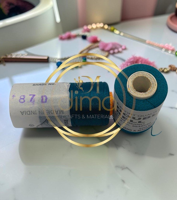Double Bell Silk Thread Shade No. 87D Deep Teal