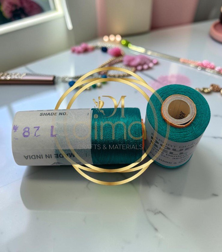 Double Bell Silk Thread Shade No. 87L Teal Green