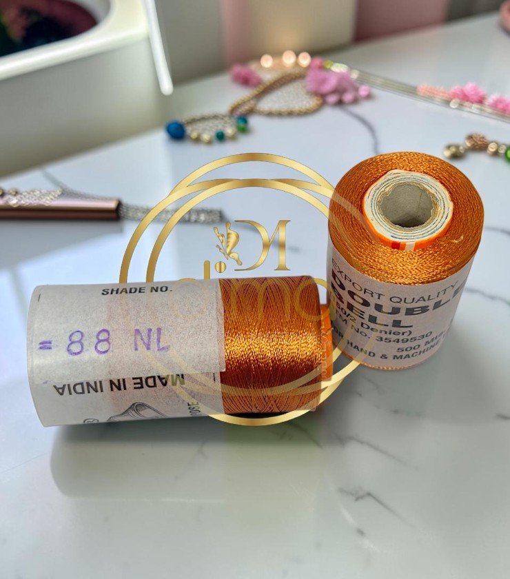Double Bell Silk Thread Shade No. 88NL Amber Orange