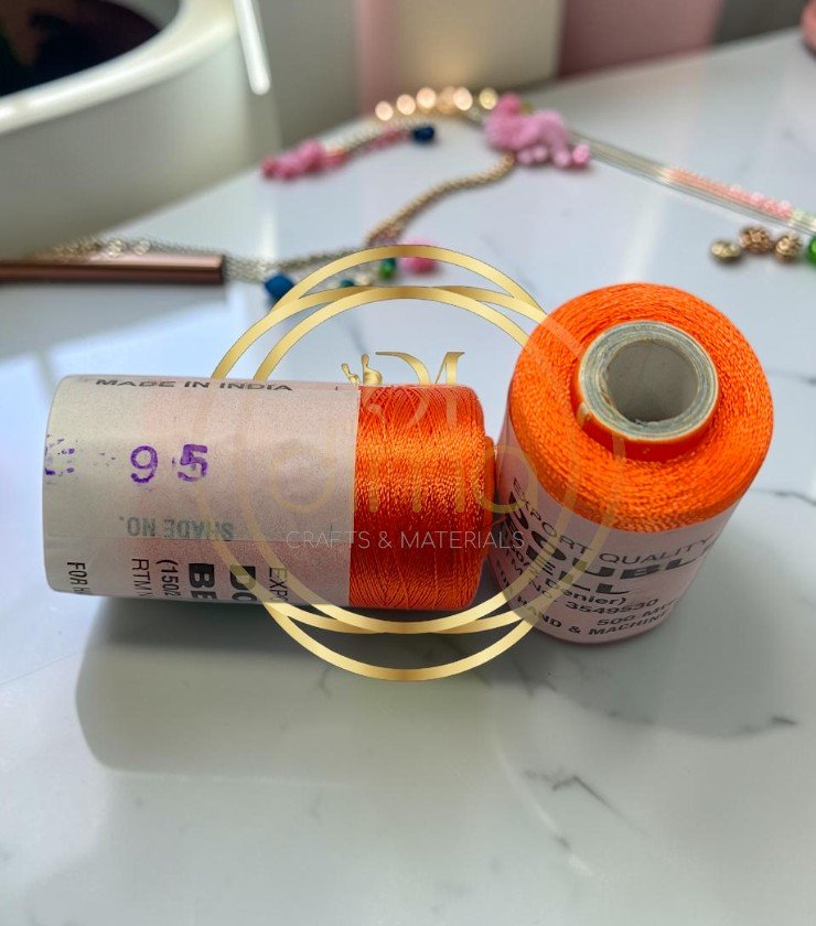 Double Bell Silk Thread Shade No. 95 Vivid Orange