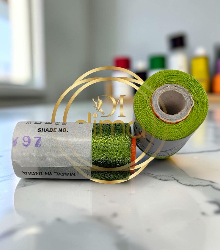 Double Bell Silk Thread Shade No. 97 Moss Green