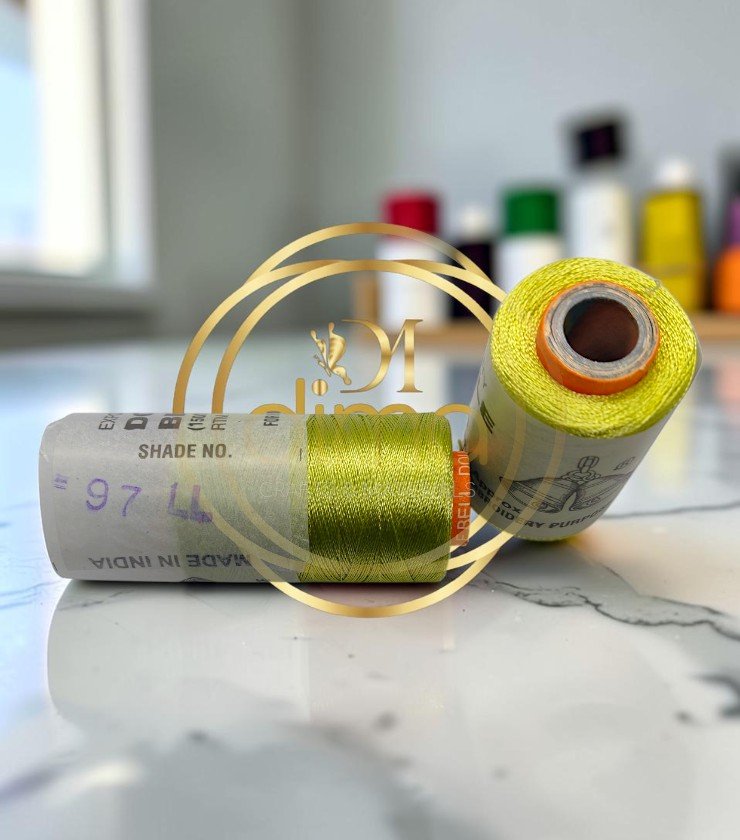 Double Bell Silk Thread Shade No. 97LL Chartreuse Green