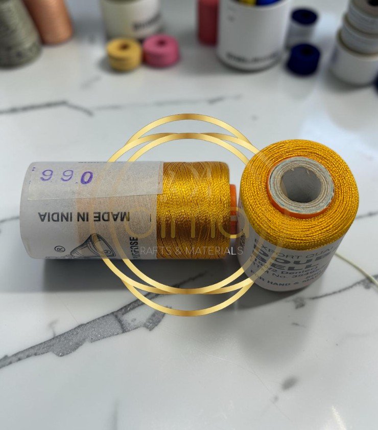 Double Bell Silk Thread Shade 990 Marigold Yellow