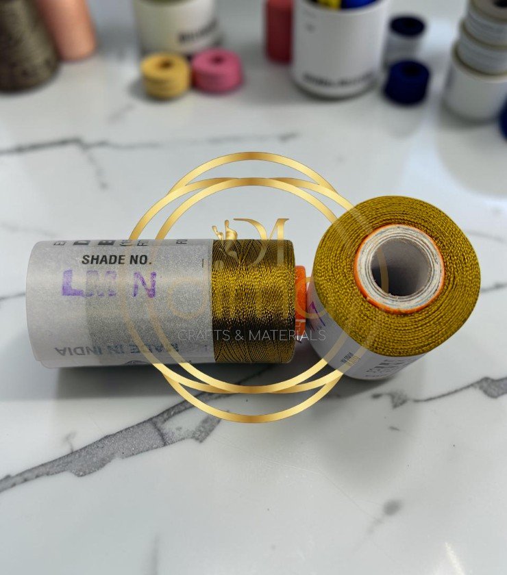Double Bell Silk Thread Shade No. LMN Dark Olive Gold