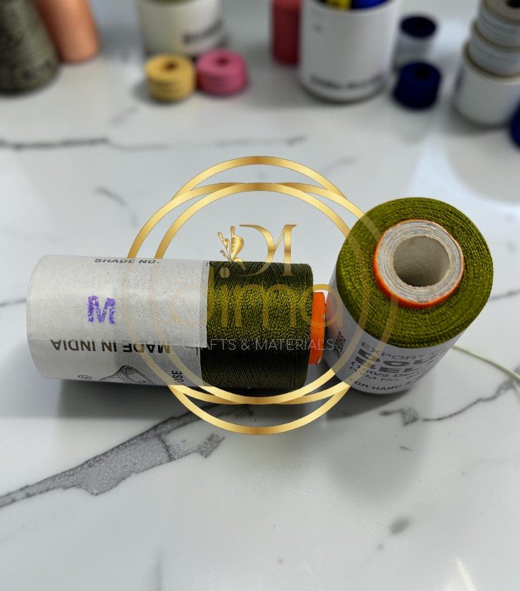 Double Bell Silk Thread Shade No. M Moss Olive
