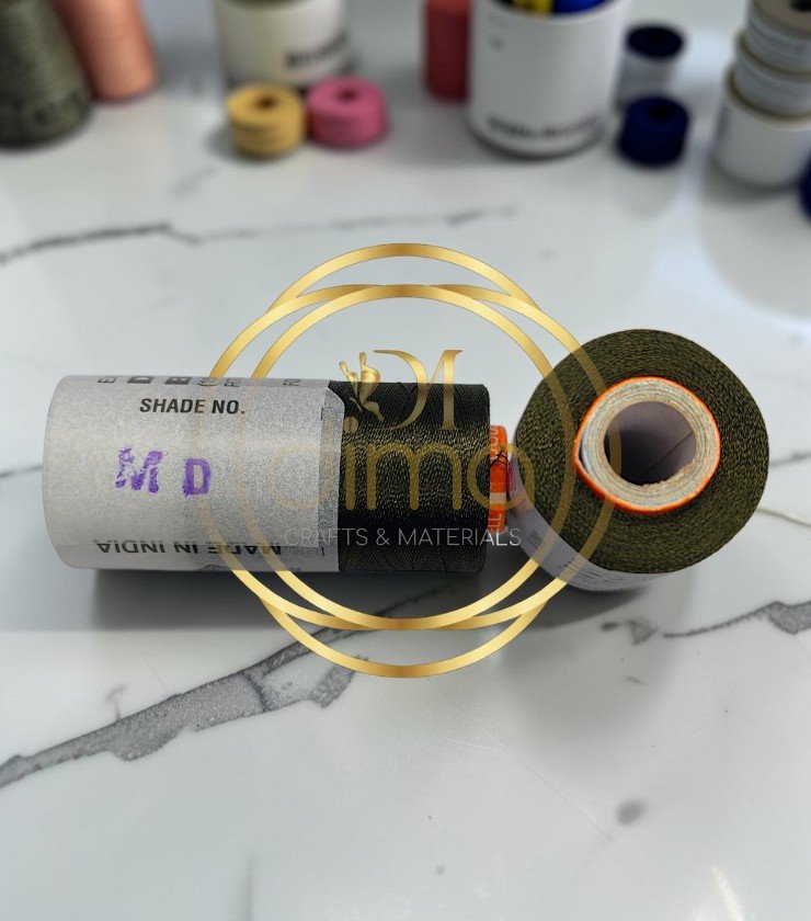 Double Bell Silk Thread Shade No. MD Deep Olive Green
