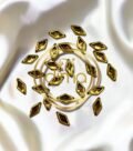 Kundan Stones Diamond Shape Small Gold Color 02