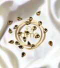 Kundan Stones Drop Shape 3X6MM Gold Color 01