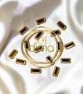 Kundan Stones Rectangle Shape Big Gold Color 01