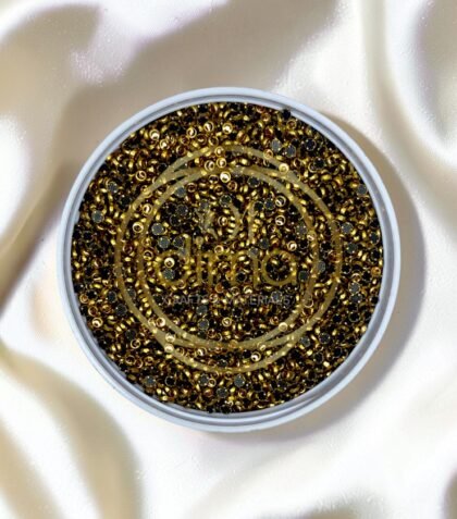 Kundan Stones Round Shape 3MM Gold Color 01