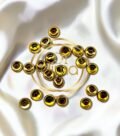 Kundan Stones Round Shape 4MM Gold Color 01
